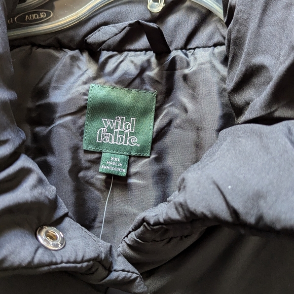 New Wild Fable Womens Sz XXL BLACK Puffer Jacket Black Poly Filled - Picture 5 of 9